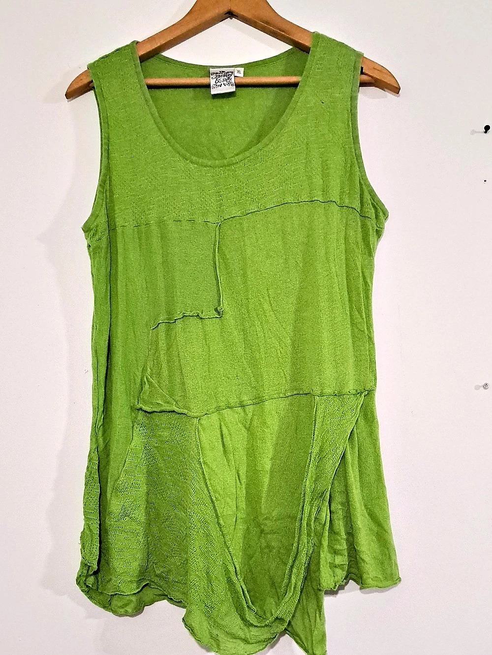 Parsley & Sage Green Layered Tank Top Size XL